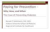 Paying for Prevention – Why, How, and When The Case of Preventing Diabetes