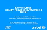 Demistyfing  equity-focused evaluations [EFE]