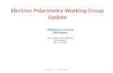 Electron Polarimetry Working Group Update