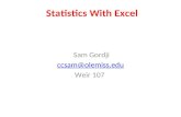 Statistics With Excel