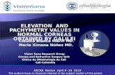 ELEVATION  AND PACHYMETRY VALUES IN NORMAL CORNEAS OBTAINED BY GALILEI