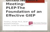 Gifted Network Meeting:  PLEP-The  Foundation of an Effective GIEP