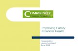 Improving Family Financial  Health
