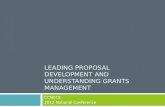 Leading Proposal Development and Understanding Grants Management
