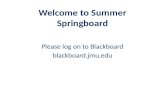 Welcome to Summer Springboard