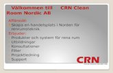 Välkommen tillCRN Clean  Room  Nordic AB