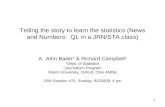 Telling the story to learn the statistics (News and Numbers:  QL in a JRN/STA class)