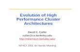 Evolution of High Performance Cluster Architectures