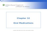 Chapter 32 Oral Medications