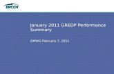 January 2011 GREDP Performance Summary