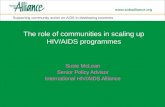 The role of communities in scaling up HIV/AIDS programmes
