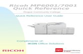 Ricoh MP6001/7001 Quick Reference