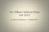 Mr. Gibson Science Class Fall 2011