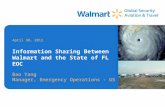 Information Sharing Between Walmart and the State of FL EOC