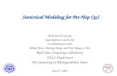 Statistical Modeling for Per-Hop QoS
