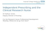 Independent Prescribing and the Clinical Research Nurse
