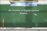 An Overview of English Sentence Patterns