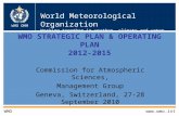 WMO STRATEGIC PLAN & OPERATING PLAN 2012-2015