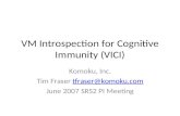 VM Introspection for Cognitive Immunity (VICI)