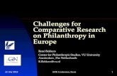 Challenges for Comparative Research on Philanthropy in Europe