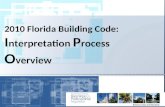 2010 Florida Building Code: I nterpretation  P rocess  O verview