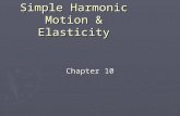 Simple Harmonic Motion & Elasticity