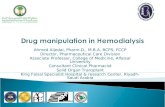 Drug manipulation in  Hemodialysis