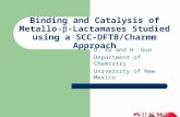 Binding and Catalysis of Metallo- b -Lactamases Studied using a SCC-DFTB/Charmm Approach