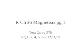 R Ch 36 Magnetism pg 1
