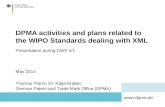 DPMA activities and plans related to the WIPO Standards dealing with XML