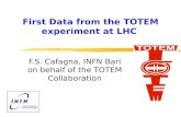 First Data from the TOTEM experiment at LHC