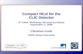 Compact  HCal  for the CLIC Detector