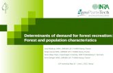 Determinants of demand for forest recreation:  Forest and population  characteristics
