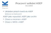 Pracovní setkání ASEP 13.2.2014