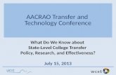 AACRAO Transfer and  Technology Conference
