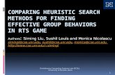 Comparing Heuristic Search Methods for  Finding Effective  Group Behaviors in RTS Game