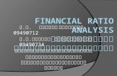 Financial ratio analysis การวิเคราะห์อัตราส่วนทางการเงิน