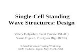 Single-Cell Standing Wave Structures: Design
