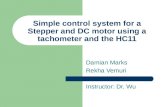 Simple control system for a Stepper and DC motor using a tachometer and the HC11