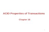 ACID Properties of Transactions