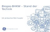Biogas-BHKW – Stand der Technik GE Jenbacher/Teki Suajibi