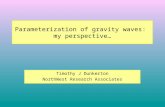 Parameterization of gravity waves:  my perspective…