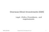 Overseas Direct Investments (ODI)