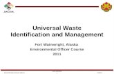 Universal Waste Identification and Management
