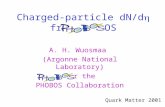 Charged-particle dN/d h  from PHOBOS
