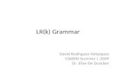 LR(k) Grammar
