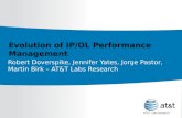 Evolution of IP/OL Performance Management