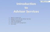 Introduction to Advisor Services