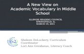 A New View on  Academic Vocabulary in Middle School
