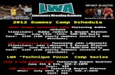 2012 Summer Camp Schedule NCAA Champs Technique Camp  featuring Bubba Jenkins